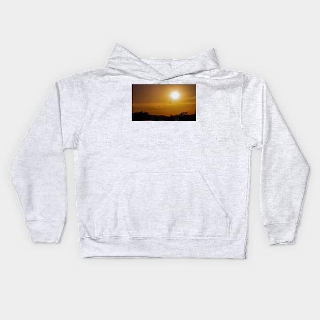 Sunset over the Credit River Kids Hoodie by srosu